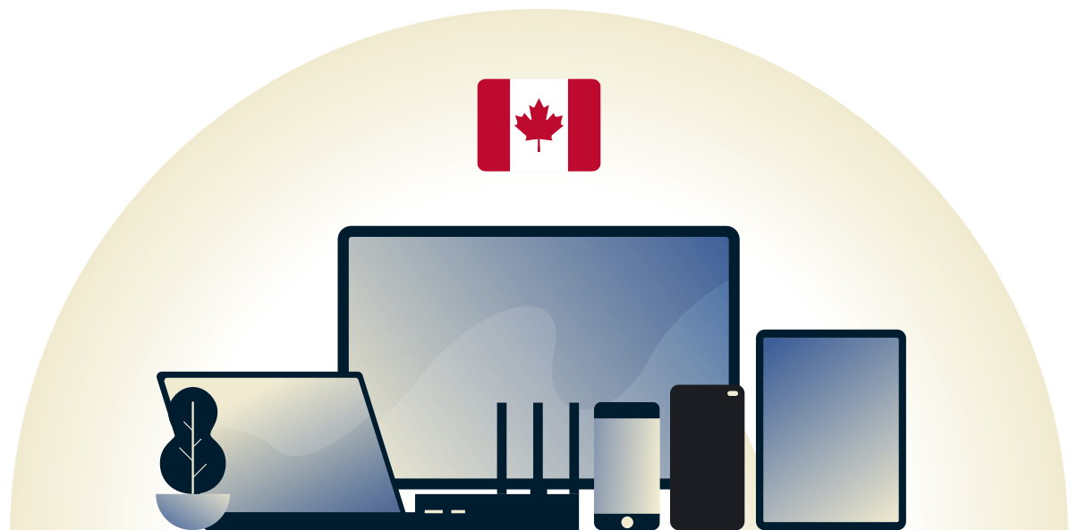 Canada VPN beschermt een verscheidenheid aan apparaten.